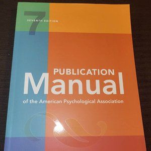 "Publication Manual of the American Psychological Association" (APA)-7th Edition